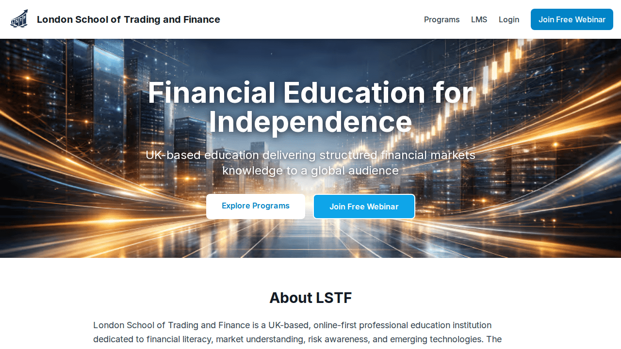 LSTF homepage hero